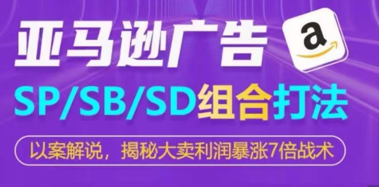 亚马逊SP/SB/SD广告组合打法，揭秘大卖利润暴涨7倍战术-资源云