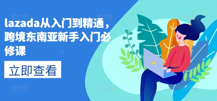 lazada从入门到精通，跨境东南亚新手入门必修课-资源云
