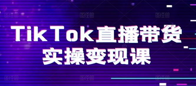 TikTok直播带货实操变现课：系统起号、科学复盘、变现链路、直播配置、小店操作流程、团队搭建等。-资源云