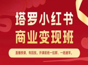 塔罗小红书商业变现班,小红书变现教程-资源云