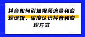 抖音如何引爆视频流量和变现逻辑，深度认识抖音和变现方式-资源云