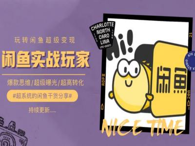 手把手教你0到1系统玩转闲鱼变现，爆款思维/超级曝光/超高转化-资源云