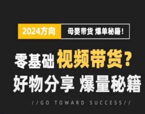 短视频母婴赛道实操流量训练营，零基础视频带货，好物分享，爆量秘籍-资源云