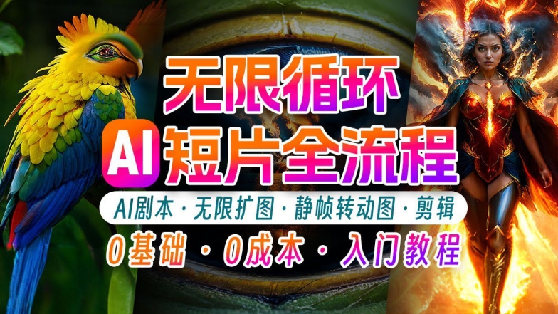 AI剪辑无限循环画面：新手轻松月入上万的秘技【揭秘】-资源云