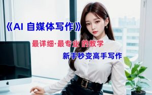 AI自媒体文章创作全网最详细教程，新手秒变写作高手，多方位发展-资源云