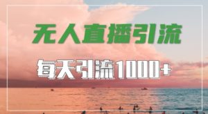 抖音快手视频号全平台通用,无人直播引流法,超暴力引流1000+高质量精准创业粉【揭秘】-资源云