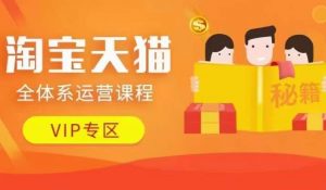 淘宝天猫全体系运营课程【9月24更新】,店铺全系运营、动销玩法、擦边球玩法等等-资源云