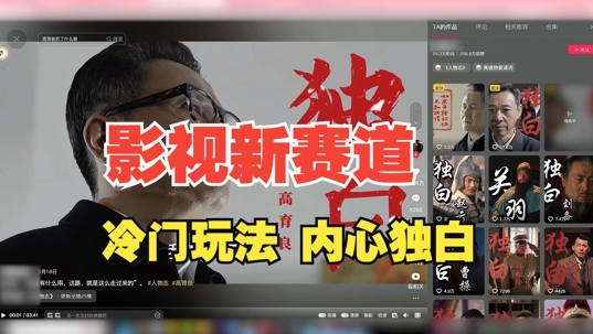 最新影视解说玩法，人物独白，30天涨粉24万+，全流程拆解【揭秘】-资源云