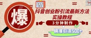 轻松制作创业类视频,一天被动加精准创业粉500+【揭秘】-资源云