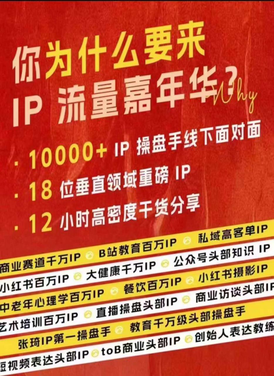 群响IP流量嘉年华，​现场视频+IP江湖2024典藏版PPT-资源云