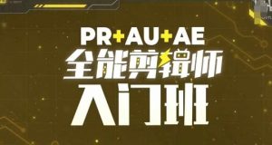 PR+AU+AE全能剪辑师入门班,剪辑入门必学课程-资源云