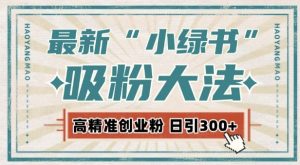 最新自动化“吸粉术”,小绿书激活私域流量,每日轻松吸引300+高质精准粉!-资源云