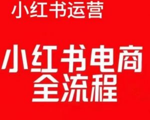 红薯电商实操课,小红书电商全流程-资源云
