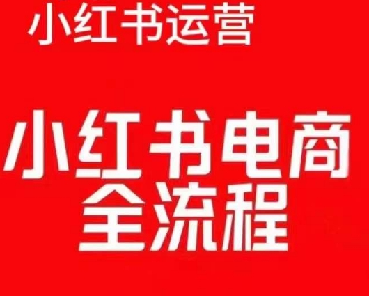 红薯电商实操课，小红书电商全流程-资源云