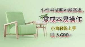 小红书减肥AI新赛道,零成本易操作,日入多张,小白轻松上手【揭秘】-资源云