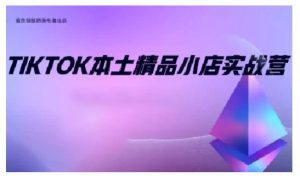 TikTok本土精品小店出海实战营，从入门到高阶，不止0-1!-资源云