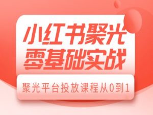 小红书聚光零基础实战，聚光平台投放课程从0到1-资源云