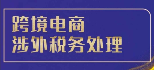 跨境税务宝典教程：跨境电商全球税务处理策略-资源云