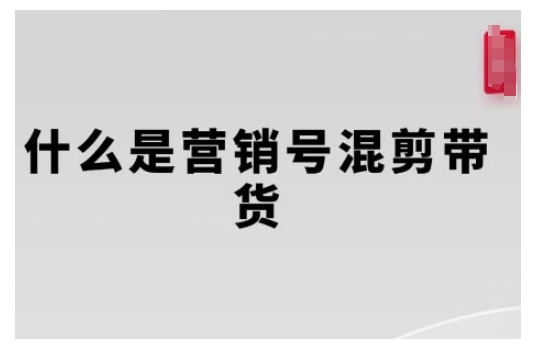 营销号混剪带货，从内容创作到流量变现的全流程，教你用营销号形式做混剪带货-资源云