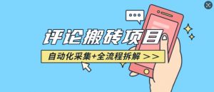 悟空采集评论搬砖_评论搬砖+自动采集【完整攻略】-资源云