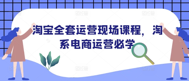 淘宝全套运营现场课程，淘系电商运营必学-资源云