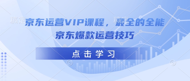 京东运营VIP课程，最全的全能京东爆款运营技巧-资源云