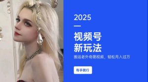 搬运老外奇葩视频,撸视频号分成计划收益,每天只需一小时,新手小白轻松月入过W-资源云