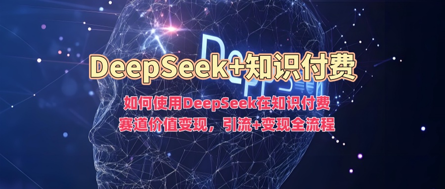 如何使用DeepSeek在知识付费赛道价值变现，引流+变现全流程-资源云