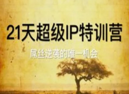 21天超级IP特训营，屌丝逆袭的唯一机会-资源云