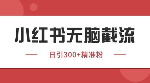 小红书只要你有同行就能获客，独家野路子获客玩法，暴力截流【揭秘】-资源云