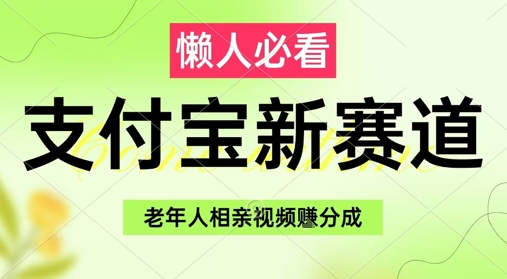 支付宝新赛道，利用老年人相亲视频，挣分成收益，轻松月入过W，操作简单-资源云