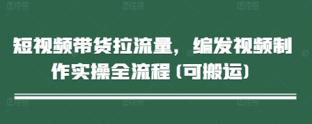 短视频带货拉流量，编发视频制作实操全流程(可搬运)-资源云
