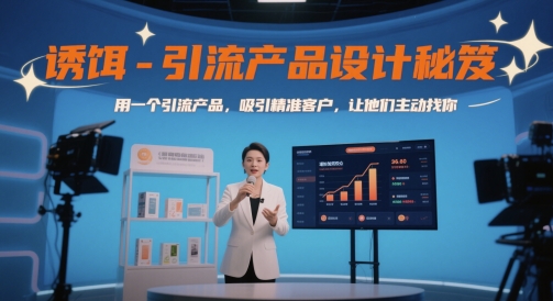 诱饵-引流产品设计秘笈，用一个引流产品，吸引精准客户，让他们主动找你-资源云
