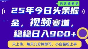 今日头条视频赛道最新玩法,每天十分钟,保底日入9张+【揭秘】-资源云