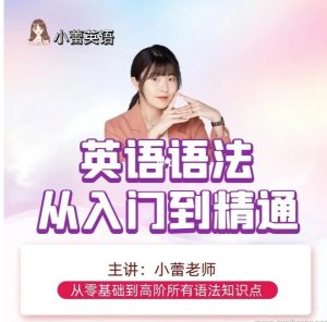 小蕾老师系统英语语法课 从入门到精通-资源云