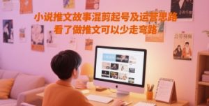 小说推文故事混剪起号及运营思路，看了做推文可以少走弯路-资源云