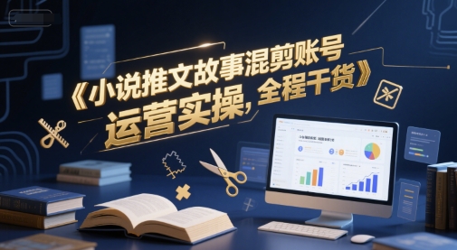 小说推文故事混剪账号运营实操，全程干货-资源云