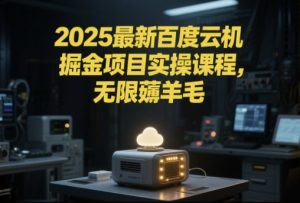 2025最新百度云机掘金项目实操课程单窗口保底5-10元月收益单窗口150+【揭秘】-资源云