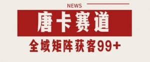 小红书某音唐卡赛道引流获客 自热矩阵日引200+【揭秘】-资源云