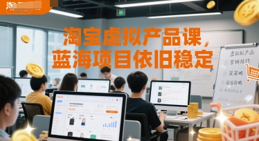 淘宝虚拟产品课，蓝海项目依旧稳定-资源云