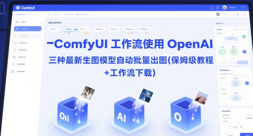 ComfyUI 工作流使用 OpenAI 三种最新生图模型自动批量出图(保姆级教程+工作流下载)-资源云