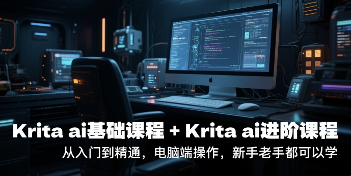 krita ai基础课程+Krita ai进阶课程，从入门到精通，电脑端操作，新手老手都可以学-资源云