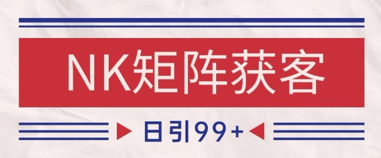 小红书某音NK赛道引流获客 自热矩阵日引200+【揭秘】-资源云