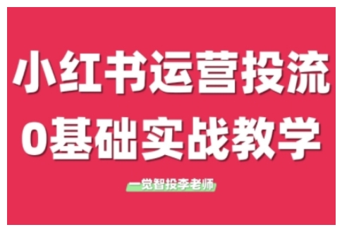 小红书运营投流，小红书广告投放从0到1的实战课，学完即可开始投放（更新）-资源云