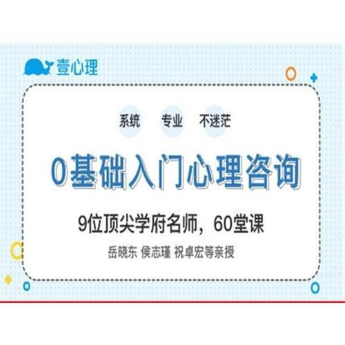 零基础入门心理咨询师60堂启蒙课-资源云