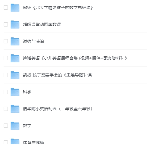 小学学习知识合集（包括语数外动画、视频、绘本、试卷、资料，共843G）-资源云