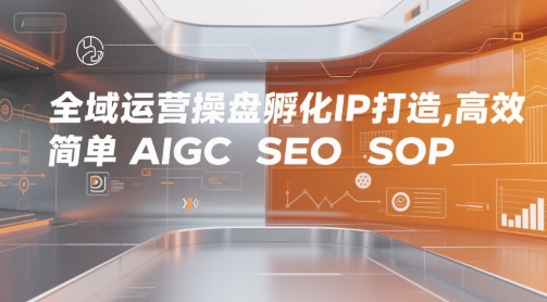 全域运营操盘孵化IP打造，高效 简单 AIGC SEO SOP-资源云