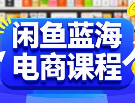 闲鱼蓝海电商课程，手把手助你快速上手，轻松实现闲鱼稳定盈利-资源云