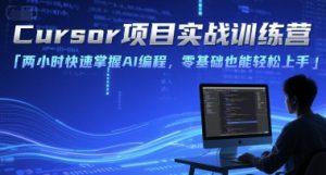 Cursor项目实战训练营,两小时快速掌握AI编程,零基础也能轻松上手-资源云