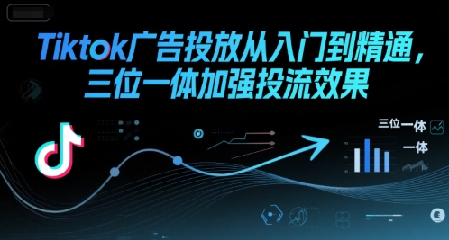 Tiktok广告投放从入门到精通，三位一体加强投流效果-资源云